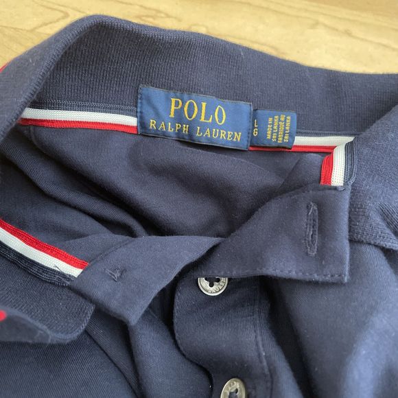 Polo Ralph Lauren Men’s Large Tri Color Polo Short Sleeve Shirt - Picture 3 of 6